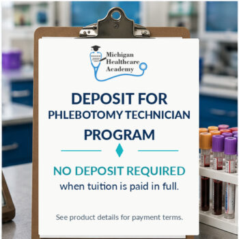 Deposit for Phlebotomy Technician Program